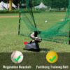 Tennis Ball Machine, Adjustable&Portable Pickleball Launcher with Auto Swing, Launch Training Machine, No Battery Power Required, for Batting and Fielding Practice