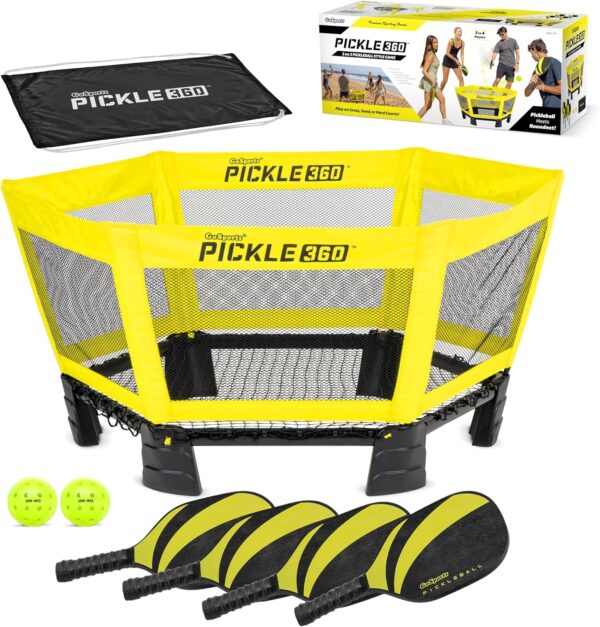 GoSports Pickle 360 Paddle Ball Game Set - Choose Original or Hardcourt - Pickleball Without a Court