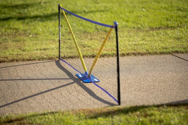 Triumph Sports Multi-Sport Versatile Combo Outdoor Game Net Set Includes Volleyball, Badminton, and Pickleball, Blue (35-7510-2)