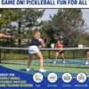Lightweight Carbon Fiber Pickleball Paddles – USAPA-Approved Paddle Set with 4 x (Rackets, Balls, Grip Tapes) 1 Bag, Pickleball Rackets Gear for Beginners to Professionals