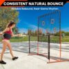 Fraxa Pickleball Rebounder Training Equipment - Pickleball Net for Solo Practice Drives Dinks Volley Accuracy - Portable for Outdoor Driveway Backyard Indoor Garage