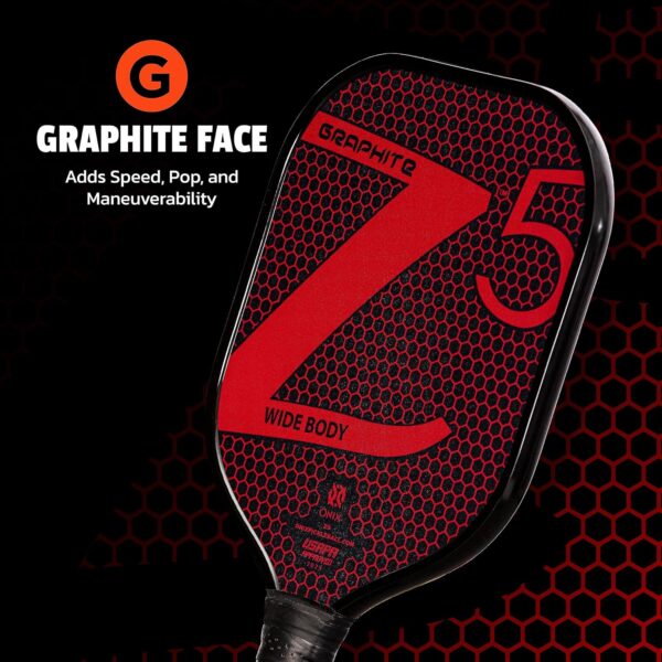 ONIX Graphite MOD Z5 Graphite Carbon Fiber Pickleball Paddles with Cushion Comfort Pickleball Paddle Grip