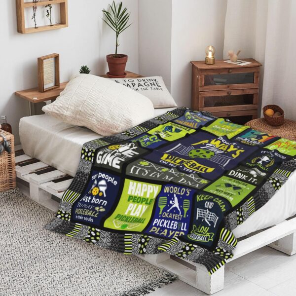 Pickleball Blanket，Pickleball Blanket Gifts，Pickleball Gifts for Women Men，Gifts for Pickleball Lovers，Pickleball Accessories Gifts for Women, Best Pickleballl Team Gifts 50"x40"