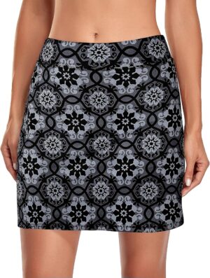 Kimmery Women's Athletic Tennis Skorts Golf Skirts with Pocket Sizes M-3XL