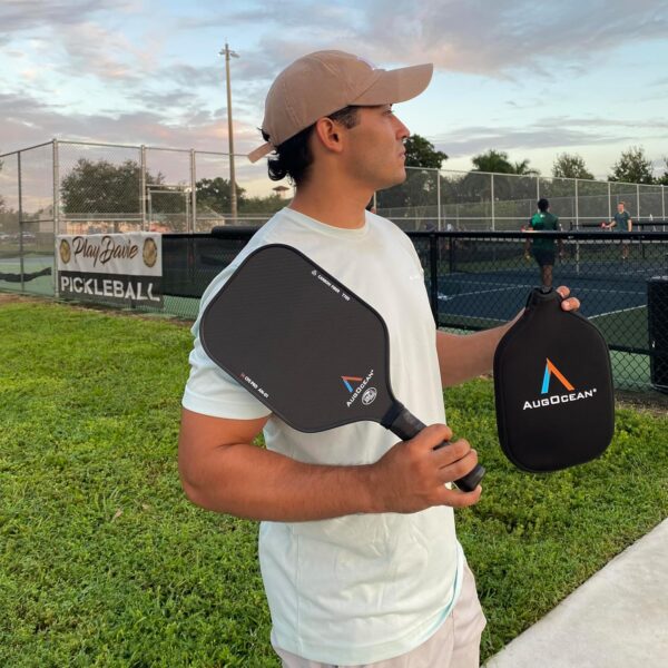 Pickleball Paddles,2025 Carbon Fiber Pickleball Paddle,3K Raw Carbon Fiber Surface with High Grit and Spin,T700SC Racket with High Level of Power Control & Balance,USAPA Approved