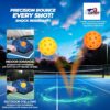 USAPA Approved Pickleball Paddles Set, Lightweight Fiberglass Pickleball Racket with 4 Cooling Towels, 4 Balls, and Portable Carry Bag | Beginner & Pro Pickleball Set for Men and Women