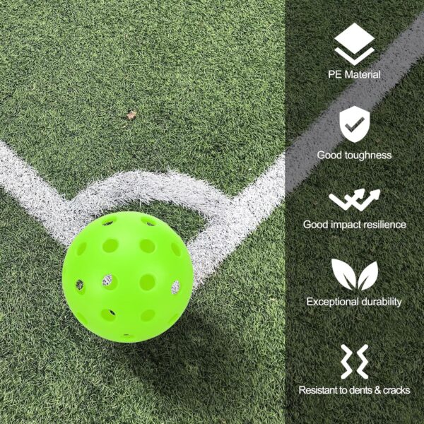 PATIKIL Outdoor Pickleball Balls Holes Pickleball Balls for Amateurs Indoor Outdoor Sport