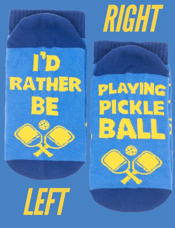 InnoBeta Funny Pickleball Gifts: One Size Crew Socks, I'd Rather Be Playing