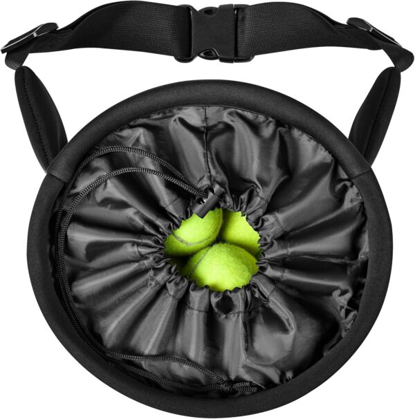 Plai Portable Pickleball Ball Hopper Basket - Great for Tennis Training, Fast Feeder for Pickleball, Table Tennis or Baseball Balls, Fits Around Any Waist - Holds 50+ Balls