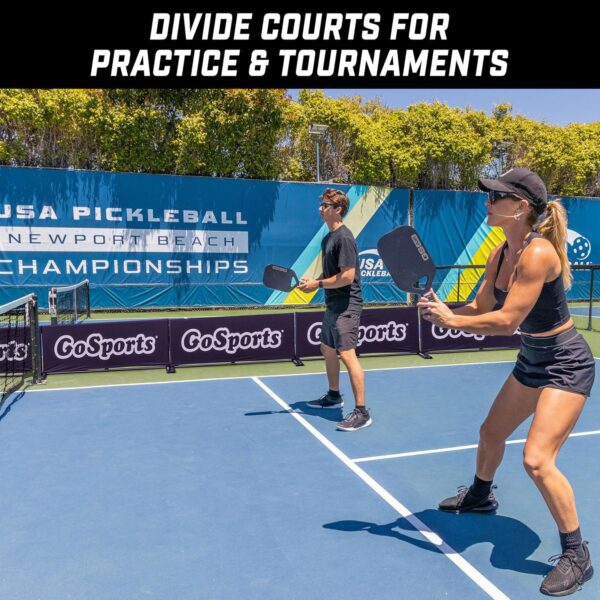 GoSports Pickleball Ball Barrier 3 Pack - Court Dividers for Pickleball Courts