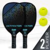 Franklin Sports Pickleball Paddle and Ball Set - Wooden Pickleball Rackets + Pickleballs - Activator - USA Pickleball (USAPA) Approved