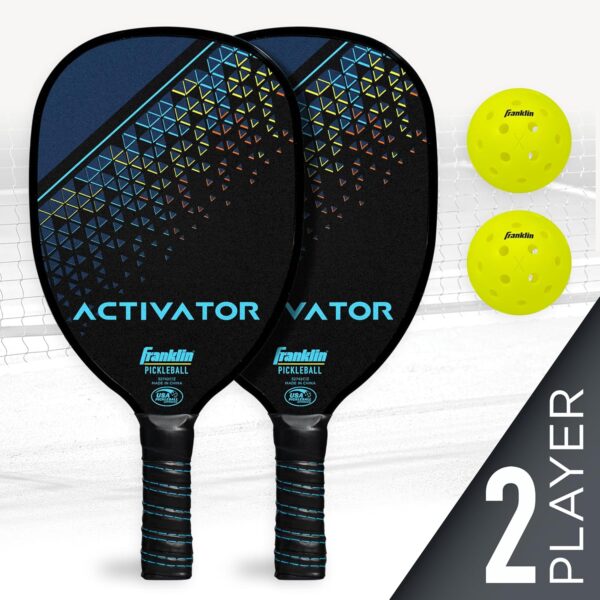 Franklin Sports Pickleball Paddle and Ball Set - Wooden Pickleball Rackets + Pickleballs - Activator - USA Pickleball (USAPA) Approved