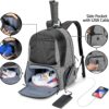 DSLEAF Tennis Backpack for 2 Rackets, Tennis Bag for Men/Women with Separate Shoe Space Hold A Pair of Shoes Up to US Mens 12and Multi-Pockets for Accessories