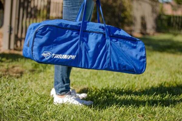 Triumph Sports Multi-Sport Versatile Combo Outdoor Game Net Set Includes Volleyball, Badminton, and Pickleball, Blue (35-7510-2)