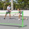 Pro Focus Pickleball Net Set – Includes 4 Player Wooden Pickleball Paddles and 3 Pickleballs; Outdoor and Indoor Fun for Adults and Families, All Skill Levels