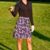 COOrun Women's 20" Knee Length Skorts Skirts Athletic Tennis Skorts Long Golf Skirt with Pockets Modest Skirts