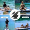 ZLX Paddle Board Fins Replacement, Detachable Paddleboard Replacement Fins, Quick Release Slide in Fin Replacement, Durable SUP Replacement Accessories