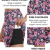 COOrun Women's 20" Knee Length Skorts Skirts Athletic Tennis Skorts Long Golf Skirt with Pockets Modest Skirts