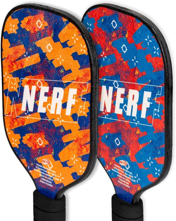 NERF Tabletop Pickleball Set - Mini Tabletop Pickleball Game - Retractable Net Up to 5 Feet - Fits Most Tables