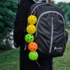 Pickleball Ball Stringer Cable Chord, Accessories for Pickleball Storage, 5 Official Balls fit on one Cable, Set of 2