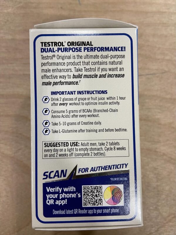 GAT Sport Testrol Original Test Booster | Male Performance, Vitality, Tribulus, Zinc, Magnesium | 60 Capsules