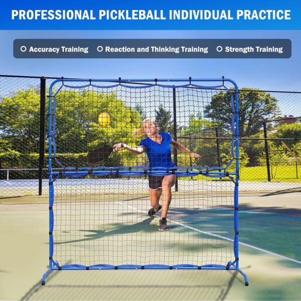 6FT Mini Pickleball Practice Net, Rebounder for Dink Volley Solo Training, Small Pickleball Net for Competitive Game, Freely Convertible Setup for Outdoor Driveway Backyard and Indoor Garage