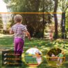 Portable Tennis Net,Stainless Steel Poles Badminton Net Set Adjustable Height Nylon Net with Carry Bag, for Kids Volleyball, Pickleball,Soccer, Indoor, Outdoor Court, Backyard, Beach, Driveway
