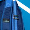 Diadem Tour V3 Paddle Backpack Bag - Spacious Pickleball Gear Bag with 10 Paddle Capacity | Shoe Compartment | Neoprene Side Pockets | Stylish and Durable | Blue with White Trim