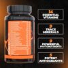 Huge Multi, Multivitamin for Men, High-Performance All-in-One Formula for Athletes & Bodybuilding, Vitamin & Mineral Replenishment, Supports Immune System & Healthy Hormone Levels (120 Capsules)
