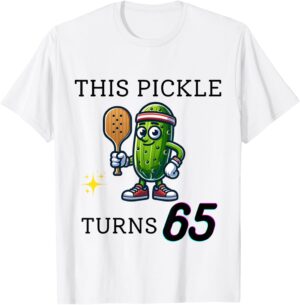 PICKLEBALL THIS PICKLE TURNS 65 PICKLEBALL 65th BIRTHDAY T-Shirt