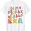 Retro In My Pickleball Era Funny Pickleball Player Women T-Shirt