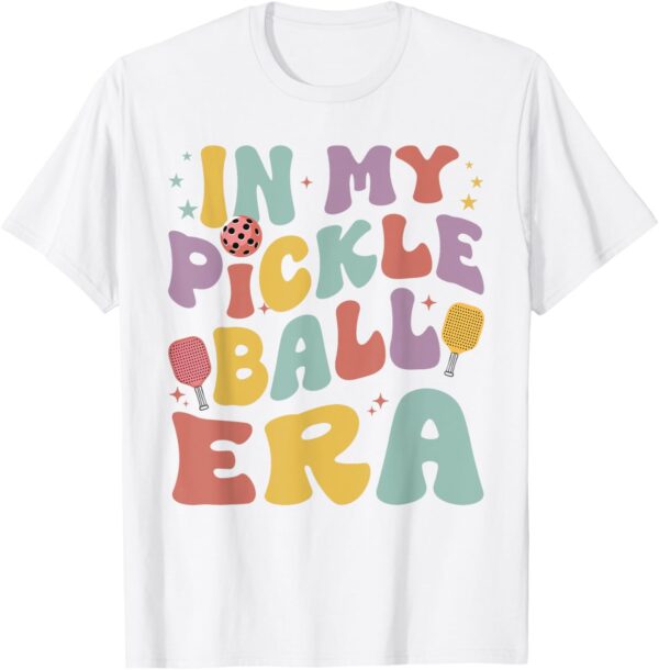 Retro In My Pickleball Era Funny Pickleball Player Women T-Shirt