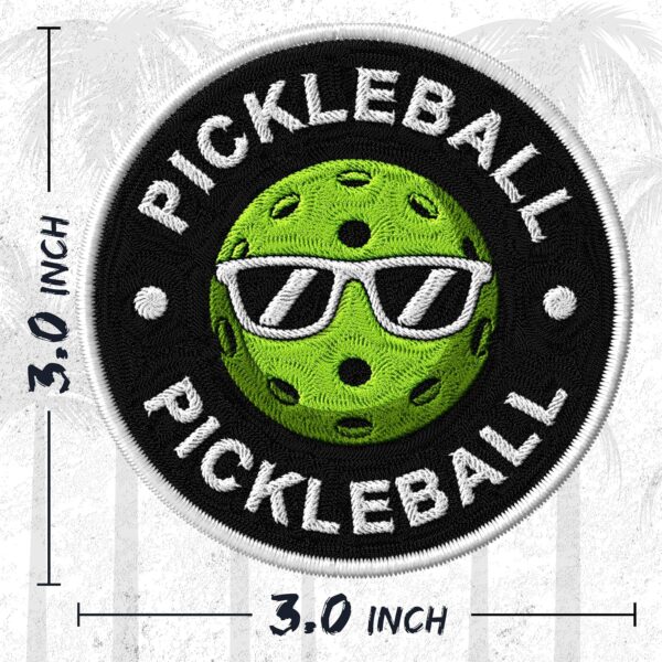 Pickleball Patch for Clothes – Embroidered Iron on Patch for Backpack Jacket - Fabric Sports Patches for Clothes Souvenirs & Gifts ID45095