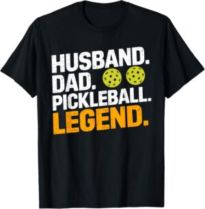Husband Dad Pickleball Legend Funny Vintage Father's Day T-Shirt