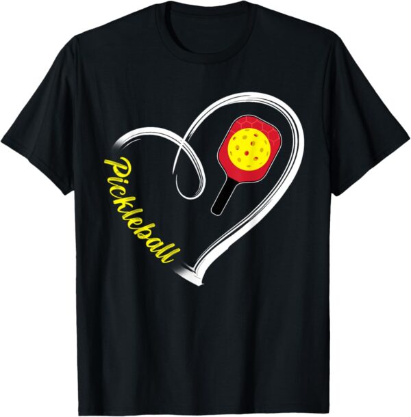Love Pickleball Heart Paddle Pickleball Players Lovers Gifts T-Shirt
