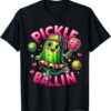 Pickle Ballin Cute Pickleball Women Girls Pickleball Lovers T-Shirt