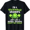 Pickleball Art For Grandpa Men Pickle Ball Pickleball Lover T-Shirt