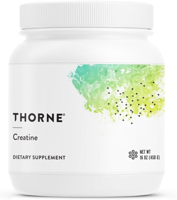 THORNE - Creatine - Creatine Monohydrate, Amino Acid Powder - Support Muscles, Cellular Energy and Cognitive Function* - Gluten-Free, Keto - NSF Certified for Sport - 16 Oz - 90 Servings