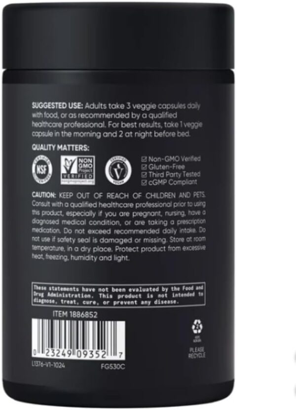 SPORTS RESEARCH Magtein Magnesium L- Threonate Advanced (2000 MG Magnesium L-Threonate 144 MG Elemental Magnesium Per Serving) 135 Veggie CapsulesPlus Bonus 2 Sugar Free White Peach Hydration Sticks