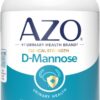 AZO D Mannose Urinary Tract Health, Cleanse, Flush & Protect The Urinary Tract, No.1 Pharmacist Recommended Brand, Clinical Strength, Non-GMO, 120 Count