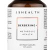 JSHealth Vitamins Berberine+ Formula — Berberine Supplement for Metabolic Health — Vegan, Gluten-Free & Non-GMO. (60 Tablets)