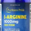 Puritan's Pride L-arginine 1000 Mg Capsules, 100 Count, White, (4332490165)