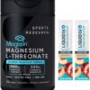 SPORTS RESEARCH Magtein Magnesium L- Threonate Advanced (2000 MG Magnesium L-Threonate 144 MG Elemental Magnesium Per Serving) 135 Veggie CapsulesPlus Bonus 2 Sugar Free White Peach Hydration Sticks