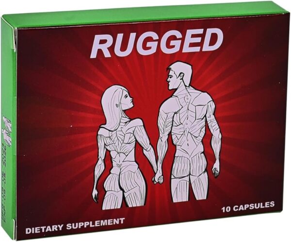 Rugged Male Supplement for Men. Fast Acting Sports Nutrition Supplement with 10 Potent Ingredients - Tongkat Ali + 9 More, for Improved Energy, Stamina, Endurance & Performance. 10 Capsules