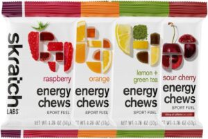 Skratch Labs Energy Chews | Gummies for Running, Cycling, and Sports Preformance | Gel Alternative | Variety Pack (10 Pack) | Gluten Free, Vegan