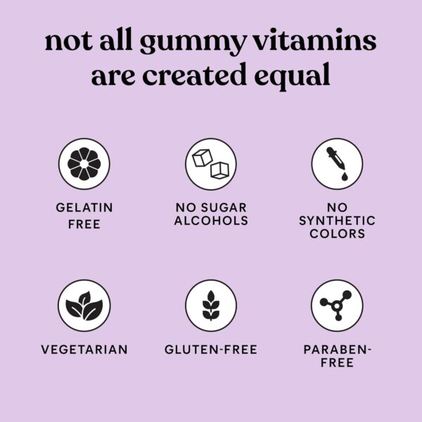 Lemme Debloat - Digestive & Gut Health Gummies with 2 Clinically Studied Probiotics & Prebiotic, Vegetarian, Gluten Free, Non GMO, BlackBerry Flavor (60 Count)