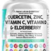 Clean Nutraceuticals Quercetin Zinc Vitamin C Vitamin D Bromelain Elderberry - Lung Immune Support Supplement Adults with Artemisinin, Sea Moss, Echinacea, Allergy Relief