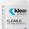 Klean ATHLETE Klean-D | 5000 IU of Vitamin D3 to Support Immune Health, Muscle Recovery, Calcium Absorption, and Bone Strength | NSF Certified for Sport | 100 Tablets