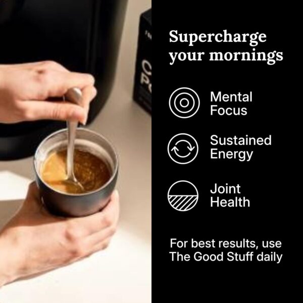 For Wellness The Good Stuff™ Focus Blend (30 Servings Pouch), Non-Dairy Coffee Supplement – Stimulates Cognitive Function & Mental Clarity