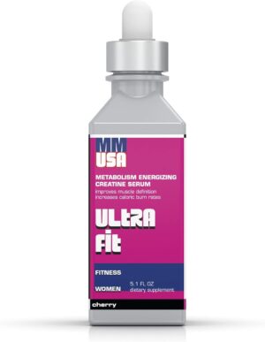 Creatine for Women Athletes, Burn Fat, Pre-Workout, Fitness, Instant Energy, Muscle Tone, Aerobics, Endurance, Cycling, Running & Stamina. Muscle Without Bulk, Amino Acids, Vitamins. Cherry